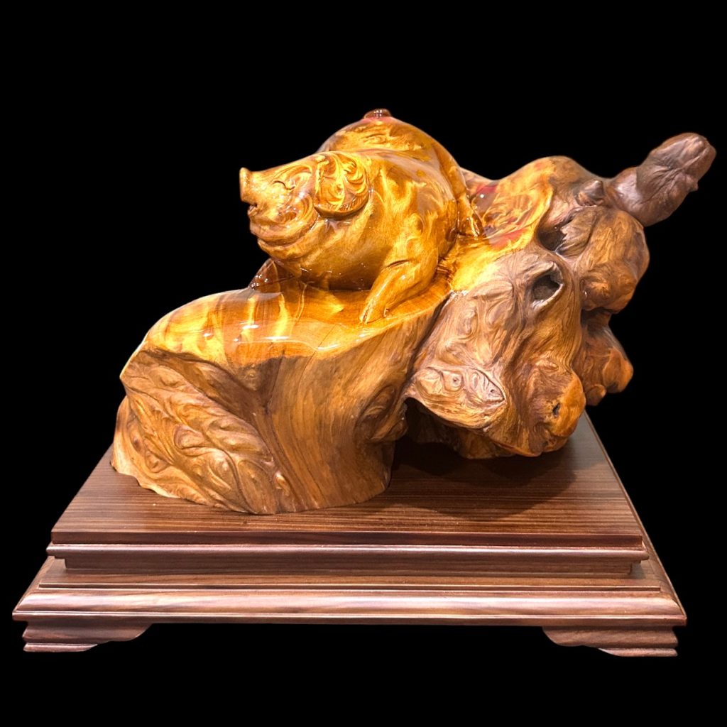 木雕豬∣大師張春林